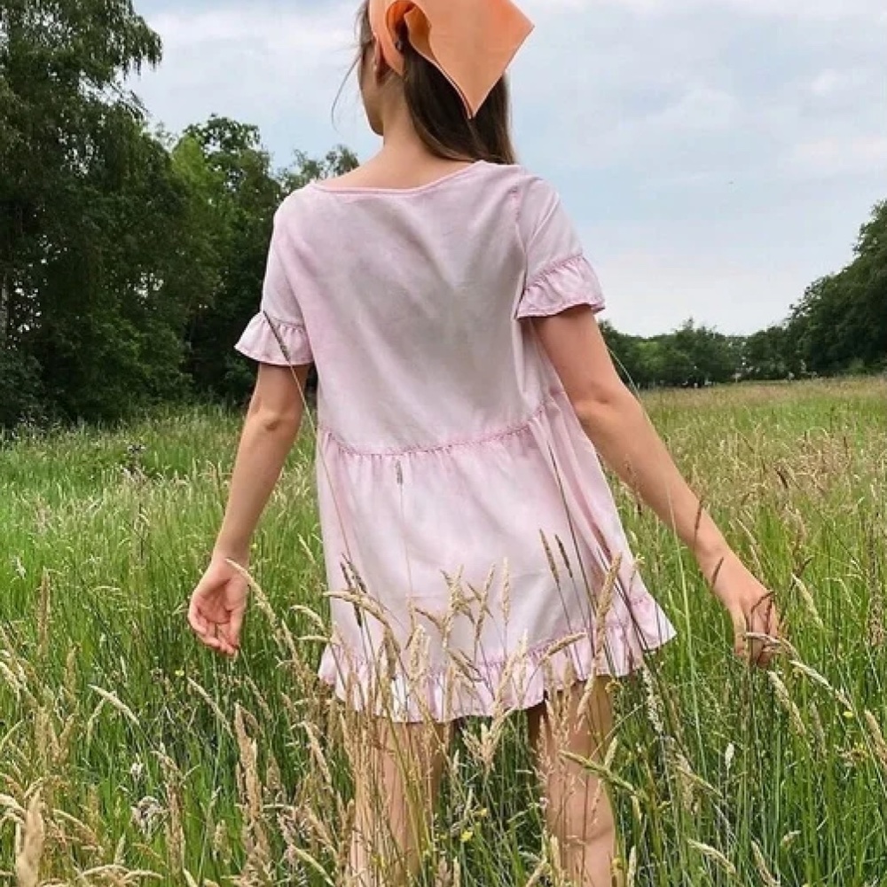 Free People Pink Sadie Tunic, size Large - Picture 2 of 6